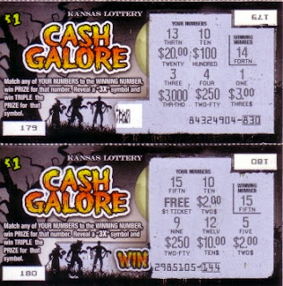 Kansas Halloween lottery tickets after