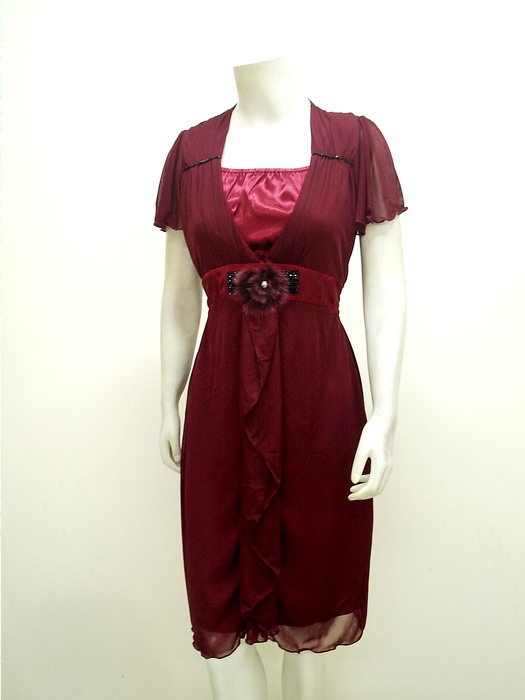 Sweet Ladies Gaun  Tille Import LC 3596 Maroon Gaun  Pesta