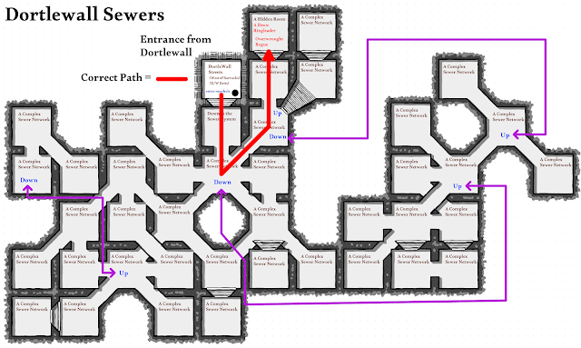 Map of the Dortlewall Sewers