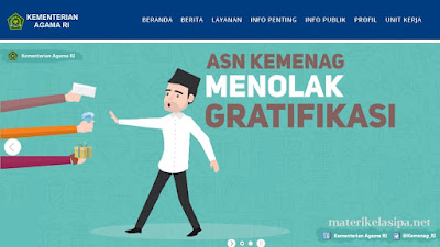 Ilustrasi Tampilan Website Kemenag - 5 Website Penting Bagi Guru IPA (PNS dan Non-PNS Update 2020)