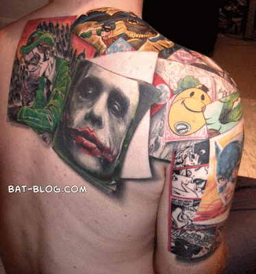 ART: The Most Elaborate BATMAN COMIC BOOK TATTOO I Have Ever Seen!