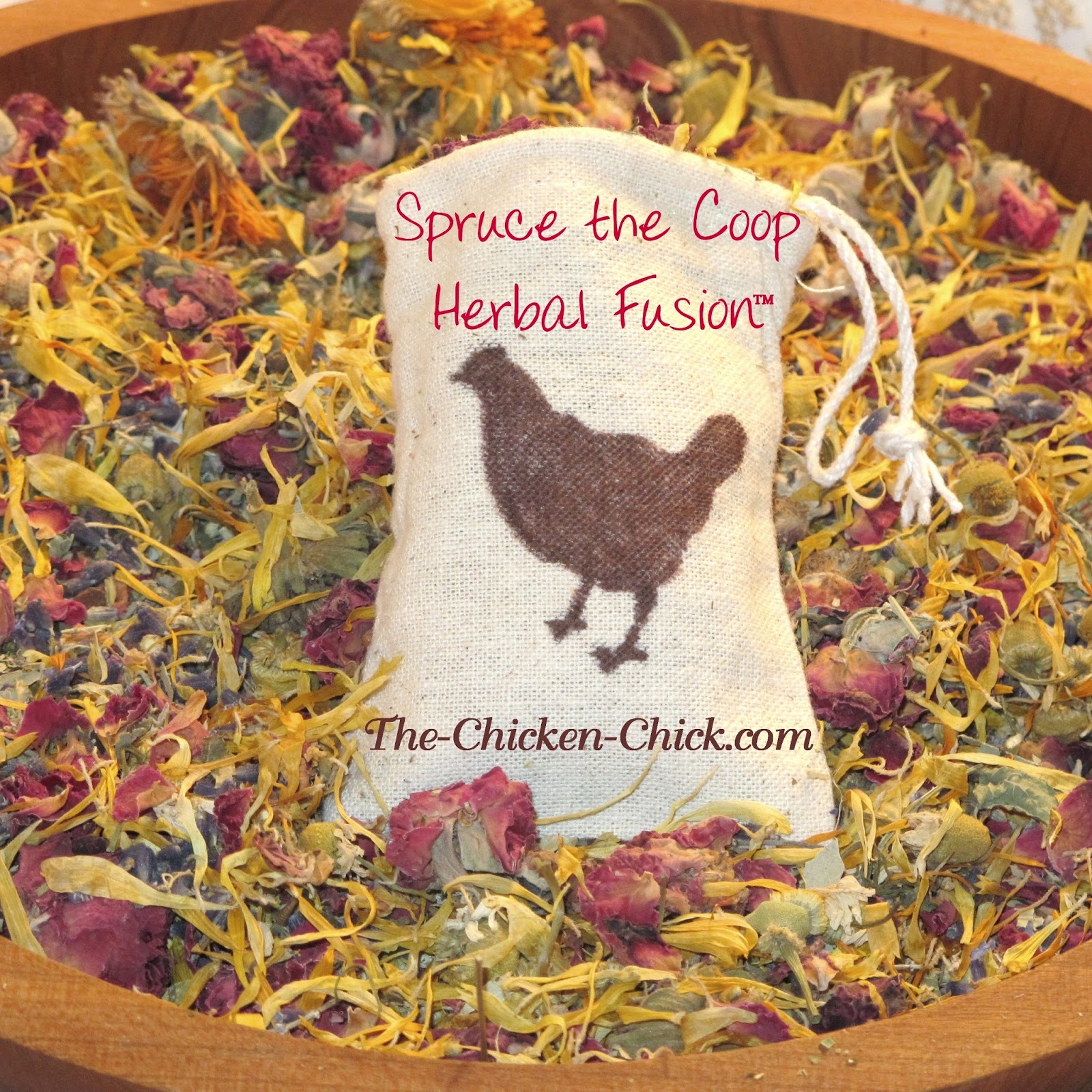 add herbs to your chicken coop- fresh or dried. I make Spruce the Coop ...