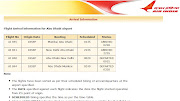 . place and day and click flight status you will get the flight status.