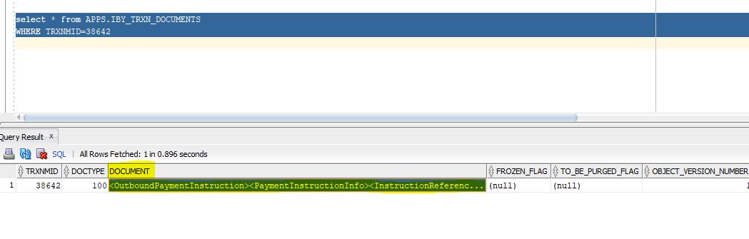 How to get xml for format payment instructions