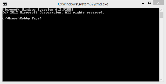 Enabled Command Prompt Window