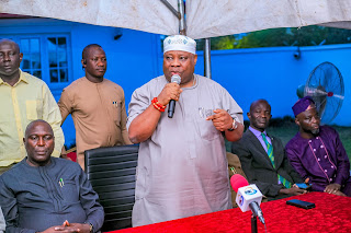 Governor Ademola Adeleke hosts Osun League of Imams, Alfas and Muslim faithful led by the Chief Imam of Osogbo, Sheikh Musa Animashaun for Iftar