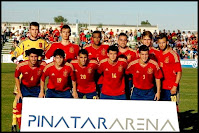 Selección de ESPAÑA Sub20 - Temporada 2012-13 - Ortolá, Diego Llorente, Derik Osede, Paco Alcácer, Denis Suárez y Jesé; Campaña, Jairo, Jony, Aketxe y Gayá - ESPAÑA Sub20 3 (Suso, Rubén y Paco Alcácer), UZBEKISTÁN Sub20 2 (Yuldashov y Rahmanov) - 12/06/2013 - Torneo Amistoso de Pinatar Arena - San Pedro del Pinatar, Murcia, Pinatar Arena - Alineación: Ortolá (Sotres, 46’); Jony (Manquillo, 46’), Llorente, Derik (Isra, 46’), Gayá (Bernat, 46’); Campaña (Saúl Ñíguez, 46’); Jairo (Deulofeu, 46’), Denis Suárez (Suso, 46’), Aketxe (Oliver Torres, 46’), Jesé (Rubén, 46’) y Paco Alcácer