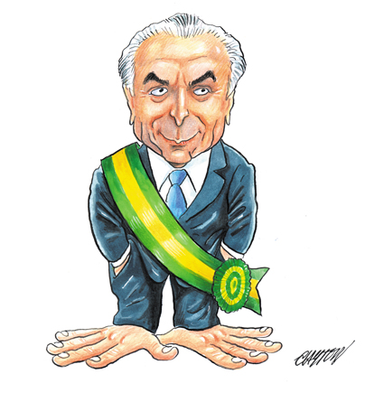 Resultado de imagem para temer indeciso charges