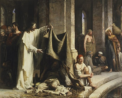 Jesus heals a paralytic at the Pool of Bethesda, Carl Bloch