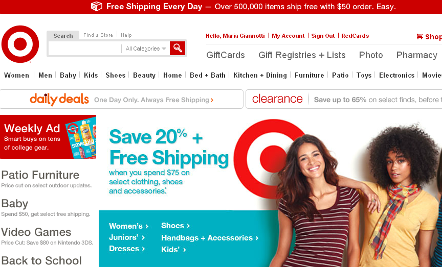 Target Addict: Target to re-launch website next week