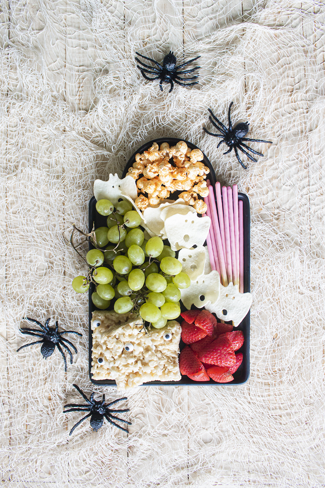 spooky charcuterie rip tombstone kids snack halloween