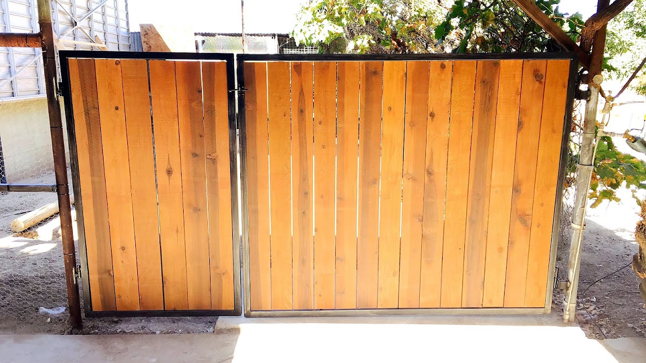 Iron And Wood Fence