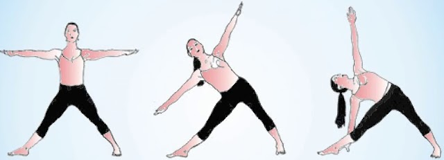 திரிகோணாசனம் - யோகா - trikonasana - yoga.