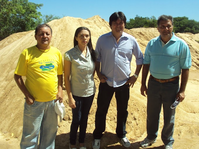 Presidente do COMMAM vistoria local extração de areia