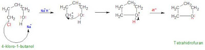 Reaksi alkohol, Pembentukan tetrahidrofuran