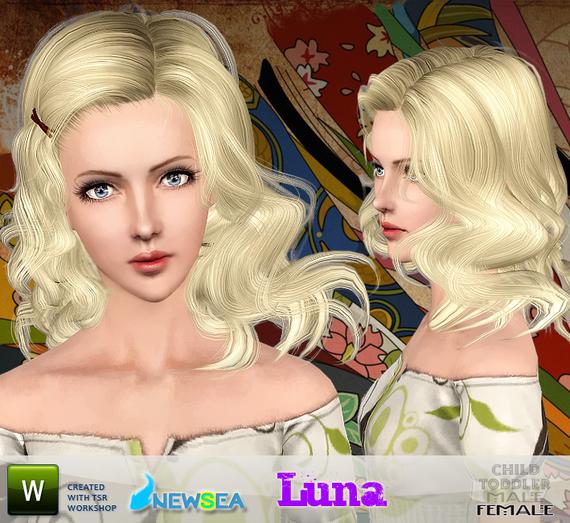 Newsea Jelly Dance Female Hairstyle. Download at The Sims Resource