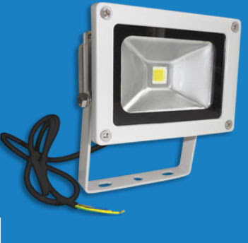 The EH10LED 10W LED Floodlight - Energy Saving LED flood light in neutral grey