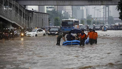Babak Ke Dua Jakarta Banjir Lagi 3 wilayah 17 Titik Tergenang