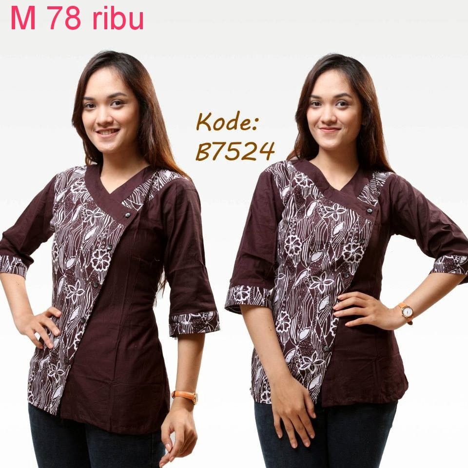  Model Baju Batik Guru  Model  Baju  Batik 