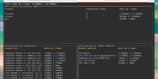 bandwhich Shows What`s Taking Up Your Network Bandwidth On Linux And macOS