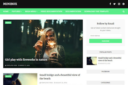Minibox Responsive Blogger Template