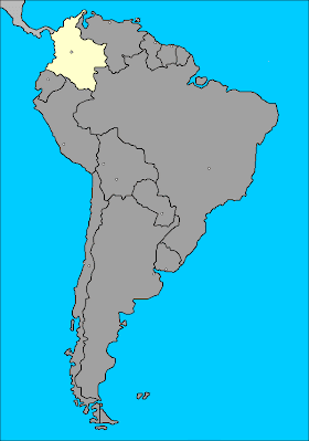 Dibujo Ubicación del Mapa de Colombia