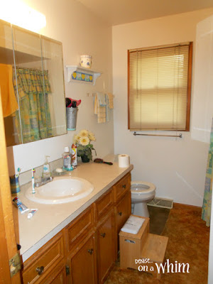 Bathroom Before. After Coming Soon! | Denise on a Whim