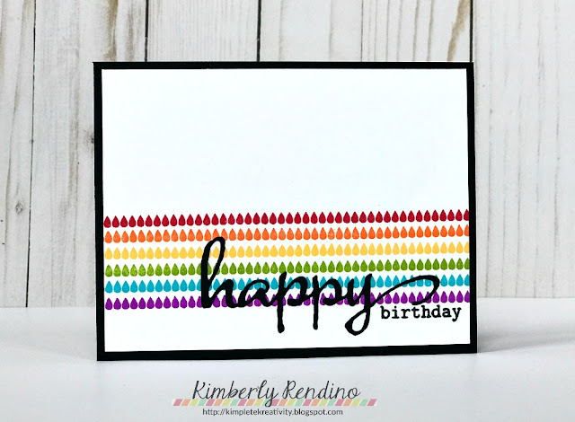 happy birthday card |kimberly rendino | rainbow | winnie & walter | catherine pooler ink | handmade | cardmaking | stamping |kimpletekreativity.blogspot.com