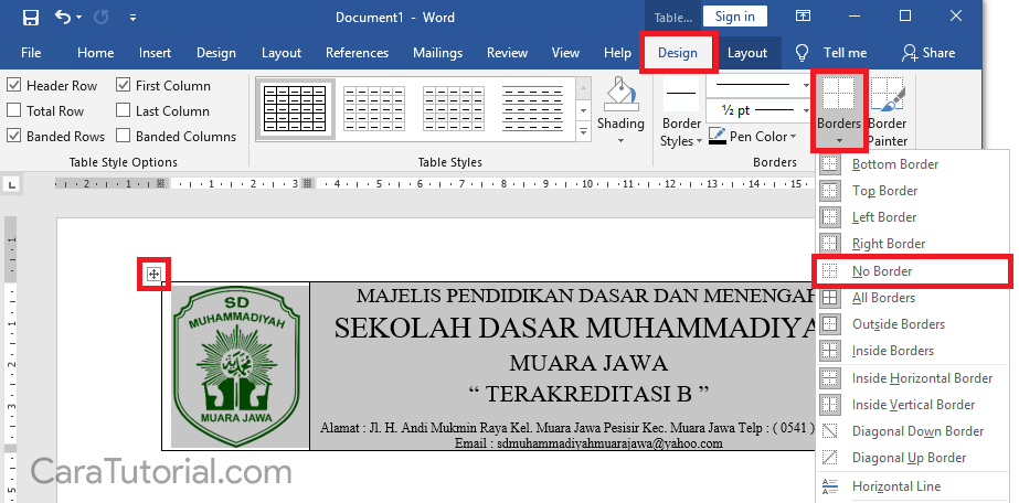 Cara Membuat Kop Surat di Microsoft Word yang Bagus dan Rapi