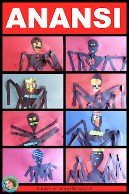 Art and fine motor development with Anansi the Spider, Paula's Primary Classroom