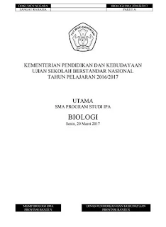 Soal USBN Biologi SMA/MA 