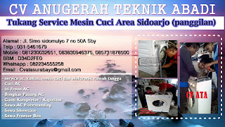 Tukang Service Mesin Cuci Area Sidoarjo (panggilan)