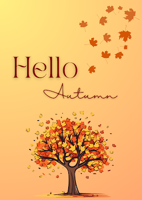 Hello Fall/Autumn - free printable decor