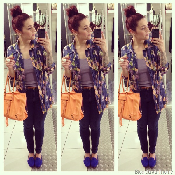 look jeans camisa floral e bolsa laranja (1) look jeans camisa floral e bolsa laranja (1)