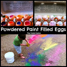 Powdered Paint Filled Eggs