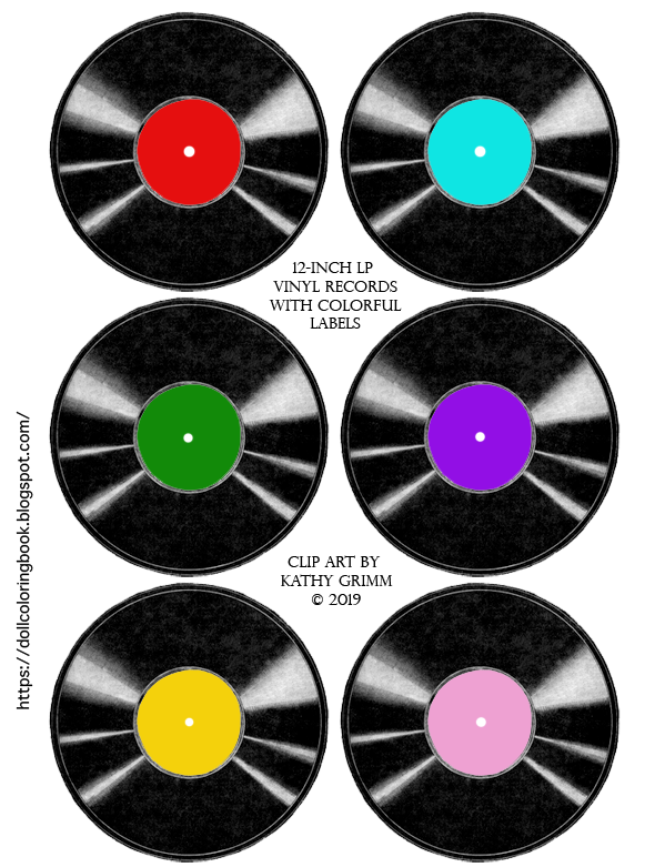 Download The Doll Coloring Book Vinyl Clip Art Records For Doll Crafts