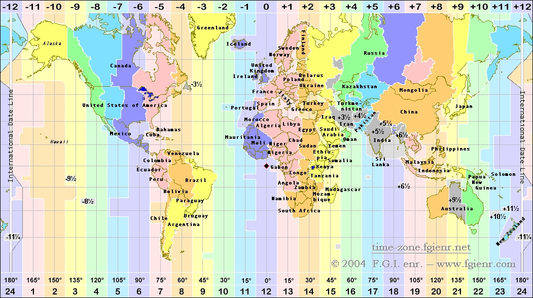 time zone map with times. Russia Time Zone Map South