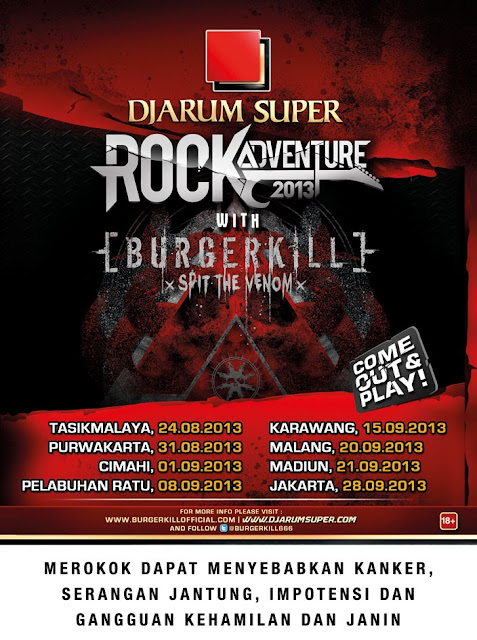 Jadwal Lengkap Konser Djarum Super Burgerkill 2013 