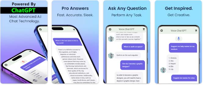 AI Chat:bot AI bằng giọng nói - ứng dụng trò chuyện thoại Android a1