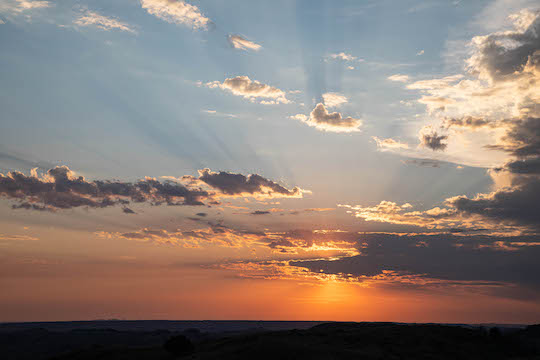 Sunset in Theodore Roosevelt National Park