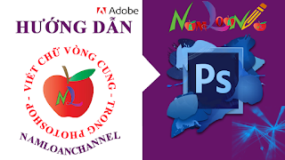 Viết chữ chạy vòng tròn, uốn lượn trong Photoshop