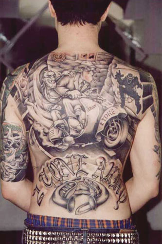 tattoos with meaning in his back full image