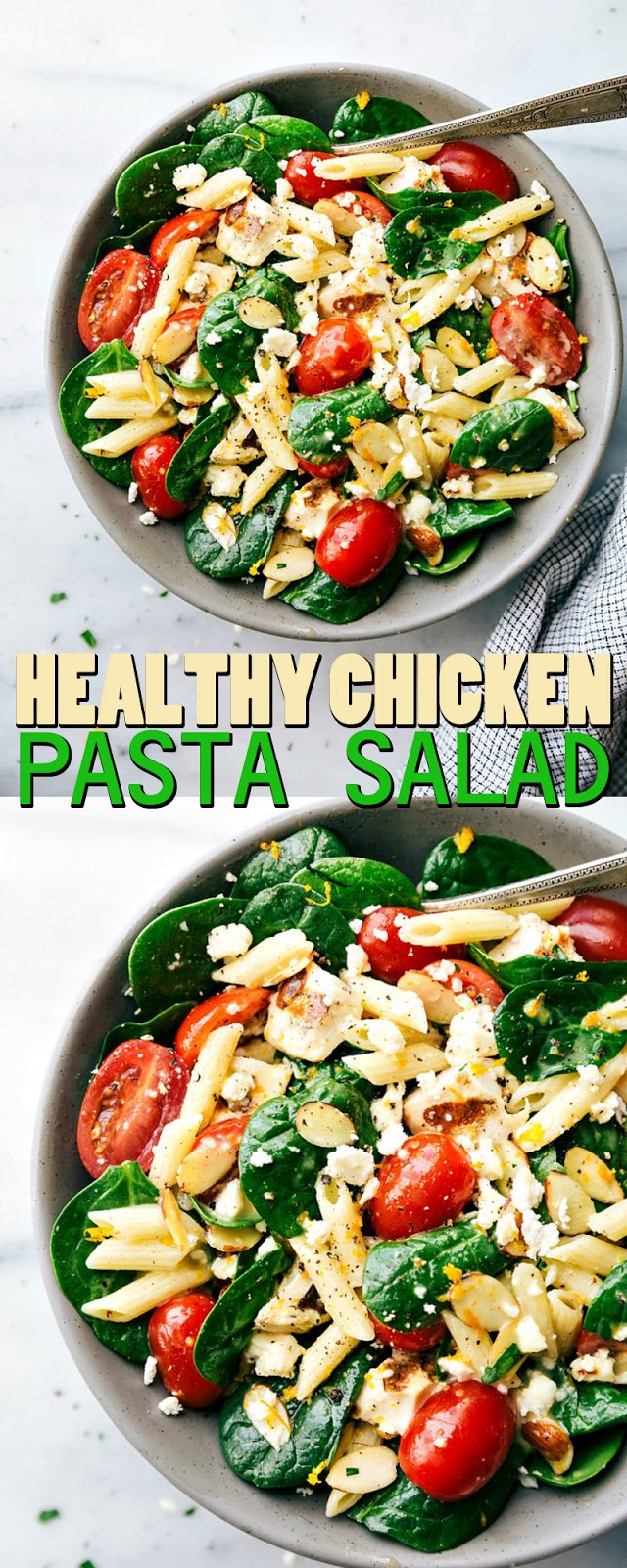 HEALTHY CHICKEN PASTA SALAD