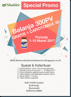 Gratis carotomax sepanjang spesial promo maret 2017