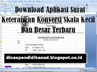 Download Aplikasi Surat Keterangan Konversi Skala Kecil Dan Besar Terbaru