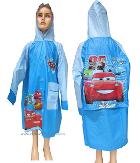 jas hujan karakter cars