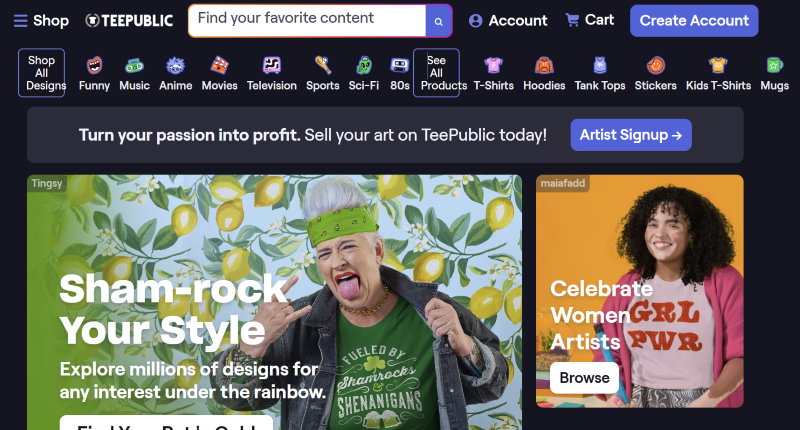 [2024網路賺錢]為甚麼我推薦設計師或藝術創作者加入Teepublic來賺取被動收入呢?