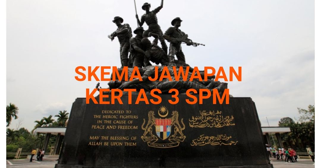 Contoh Soalan dan Skema Jawapan Sejarah Kertas 3 SPM - MY 