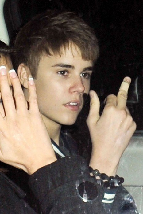 justin bieber middle finger picture. Could Justin, that you know