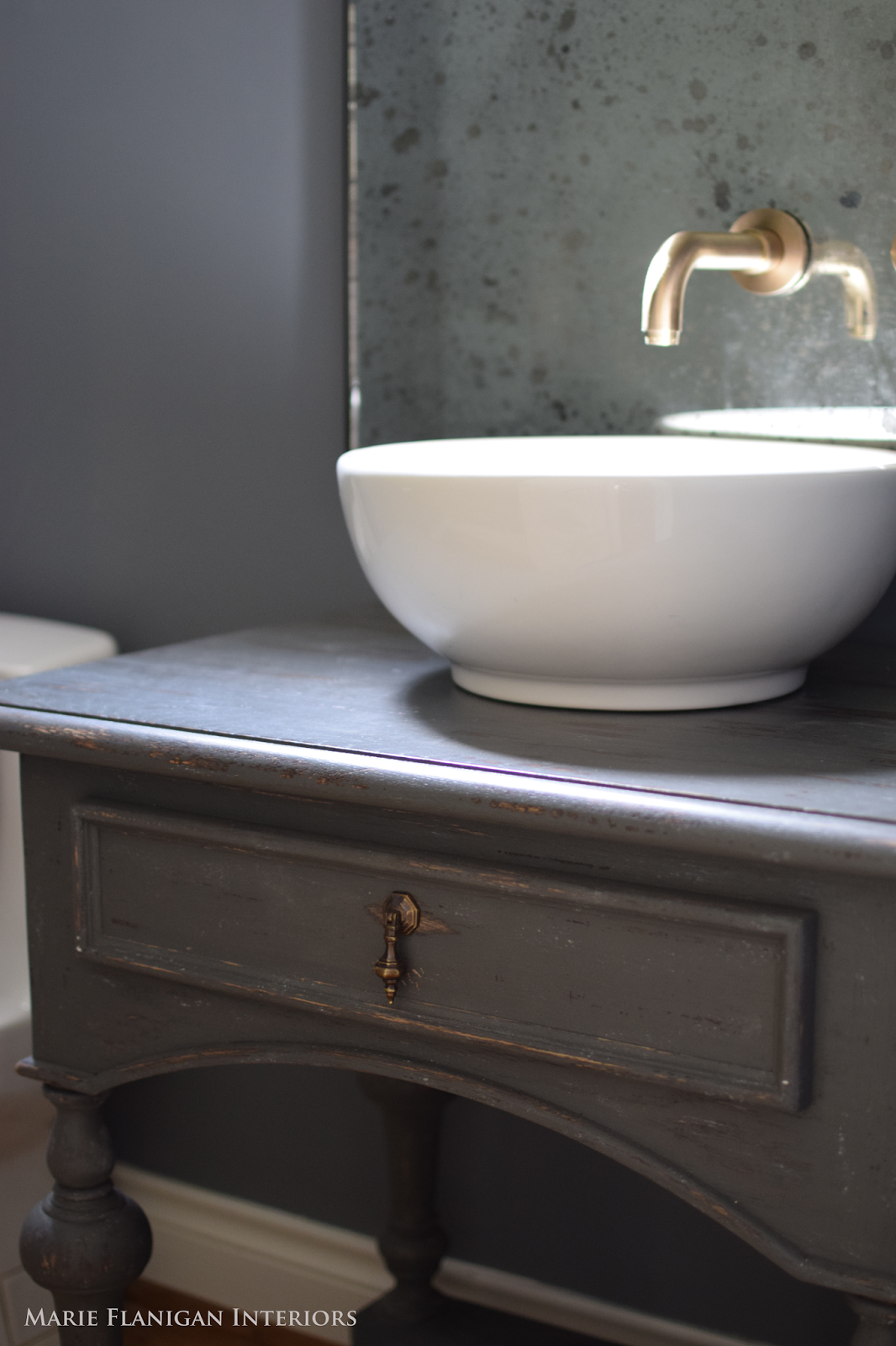 traditional bathroom basins new basin to come, but this wooden vanity is gorgeous!